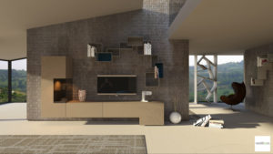 mobili soggiorno moderno beige