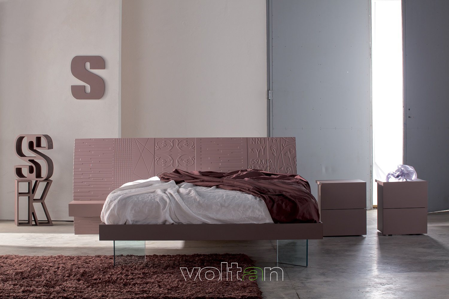 camere da letto moderne grigie e tortora