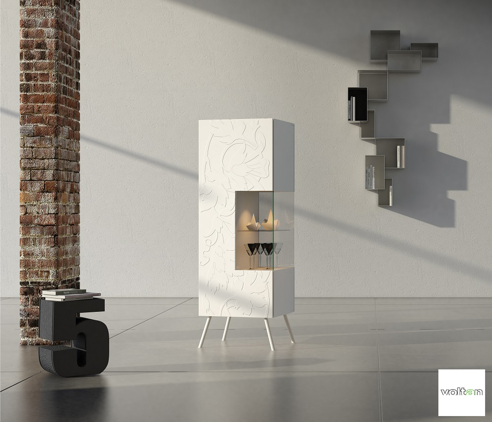 Credenza moderna con vetrina: madie alte moderne